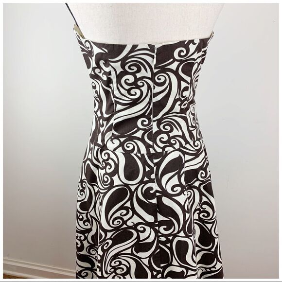 Anthropologie Tabitha Paisley Strapless Dress 10 - Picture 8 of 13
